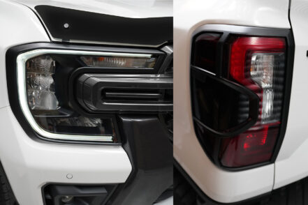 Black Headlight & Tail Light Trims to suit Next Gen Ford Ranger 2022-24
