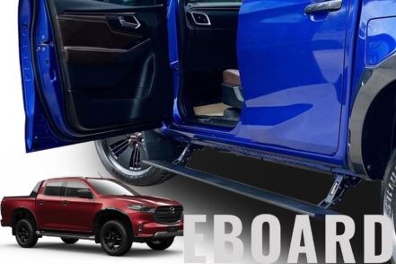 virtue of the new (Ranger) platform, this generation Volkswagen Amarok gains autonomous emergency braking, intelligent speed limiter, traffic sign recognition, adaptive cruise control (with lane centring), lane-keep assistance, lane-departure warning and blind-spot monitoring