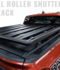 Black Venom Manual Roller Shutter + Rhino Tub Rack Platform to suit Next Gen Ford Ranger 2022-2024