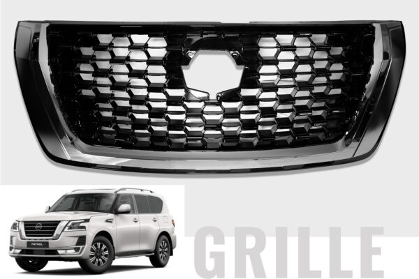 Chrome Armada Style Grille to suit Nissan Patrol Y62 Series 5 TI & TI-L (2020-2024)