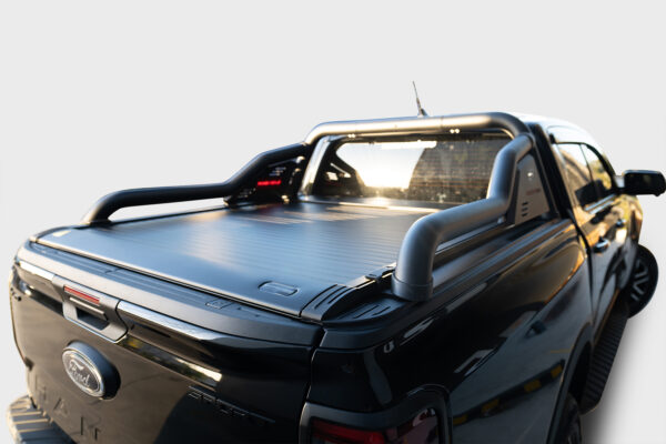 Black Venom Electric Roller Shutter + Black Venom Extended Sports Bar to suit Next Gen Ford Ranger 2022-2024