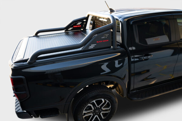 Black Venom Electric Roller Shutter + Black Venom Extended Sports Bar to suit Next Gen Ford Ranger 2022-2024