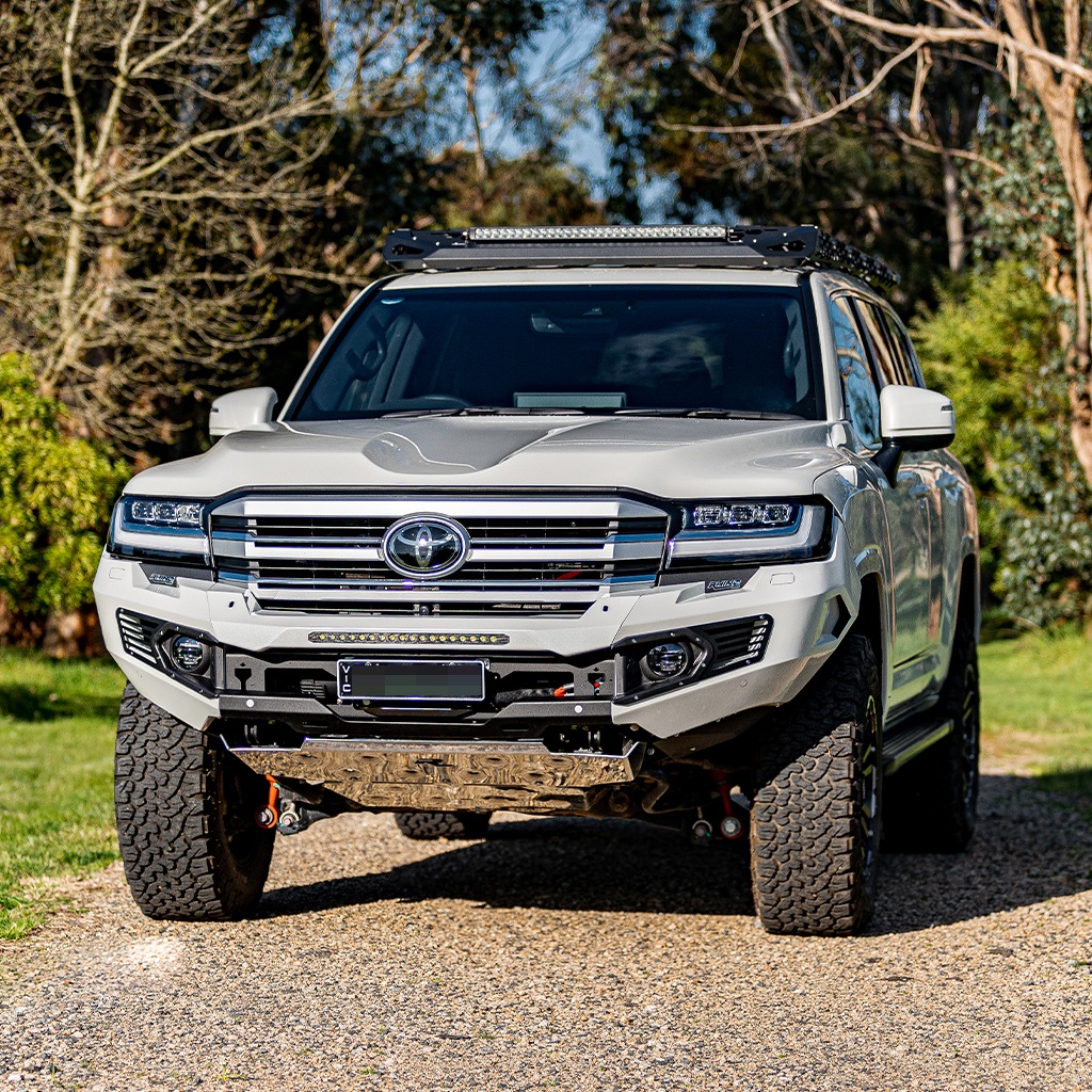 ultra-popular 4x4 shares a variation of the TNGA-F (F for frame, as in body-on-frame) platform with the larger LandCruiser 300, meaning much of the latter's uprated off-road capability, body strength, drivetrain sophistication and advanced safety have also been adopted.
