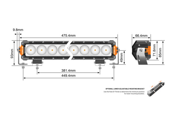 STEDI ST3301 PRO 18.6" 12 LED Light Bar - Image 4