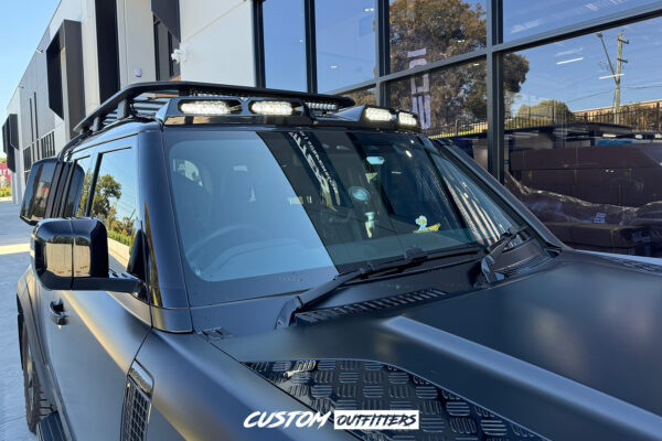 Black Venom LED Roof Pod Lights to suit Landrover Defender 90/110/130 Series (2021-2024)