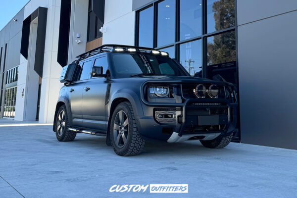 Black Venom LED Roof Pod Lights to suit Landrover Defender 90/110/130 Series (2021-2024) - Image 4