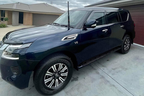 The Patrol Ti-L’s equipment list is equally large, starting with auto LED headlights, keyless entry/start, eight-way power-adjust front seats with heating and ventilation, triple-zone climate control, a 13-speaker Bose stereo, sunroof, power tailgate, electrically-adjustable steering column and sizeable fridge in the centre console.