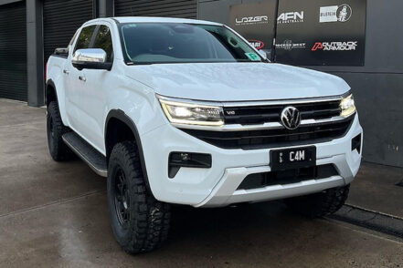Both the front and rear wheel tracks have been widened by 40mm to boost grip and stability. Hinting at a unique new suspension set-up developed for the Ranger by M-Sport, which is said to sharpen up the ute’s handling while also benefitting ride quality