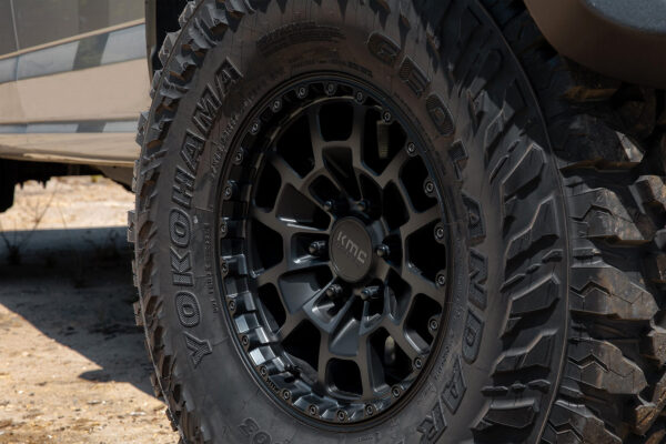 KMC Summit KM718 Satin Black w/grey tint 17x9 6x139.7 +20 Offset Wheels (Each) - Image 3