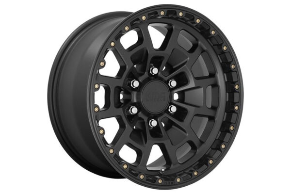 KMC Summit KM718 Satin Black w/grey tint 17x9 6x139.7 +20 Offset Wheels (Each)