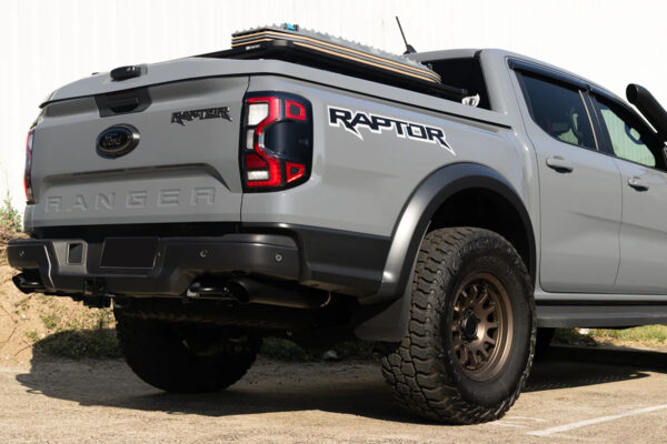 Next Gen Ford Ranger Raptor 2022-2025 4 Inch Black Exhaust Tip Conversion Kit - Image 8
