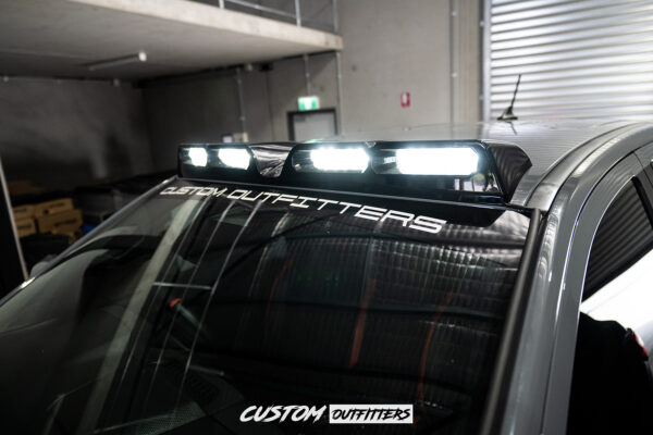 Black Venom LED Roof Pod Lights to suit Ford Ranger Raptor 2018-2021 - Image 3
