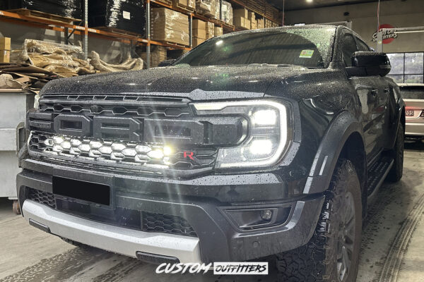 VIKOR Midnight Edition Double Row LED Light Bar to suit Next Gen Raptor Grille 2022-2024 - Image 2