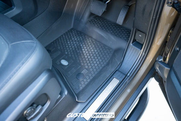 Premium Black Rubber Floor Mats to suit Landrover Defender 110 Series & 130 Series 2021-2025 (V8, HSE, SE) - Image 3