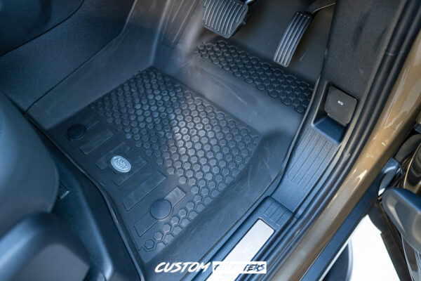 Premium Black Rubber Floor Mats to suit Landrover Defender 110 Series & 130 Series 2021-2025 (V8, HSE, SE) - Image 2