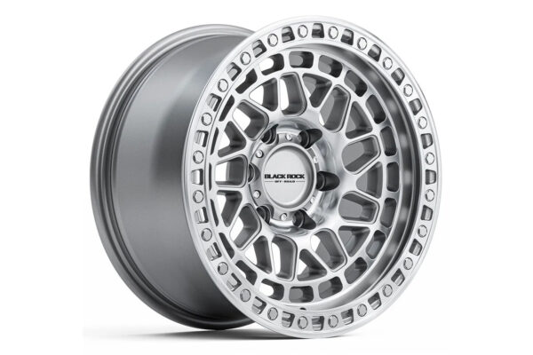 Black Rock Fury Machined Black Ring 17x9 6/139.7 (Each)
