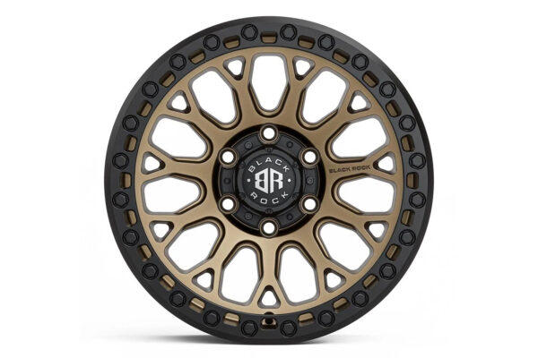Black Rock Spider Dark Bronze with Black Ring 17x9 6/139.7 (Each) - Image 3