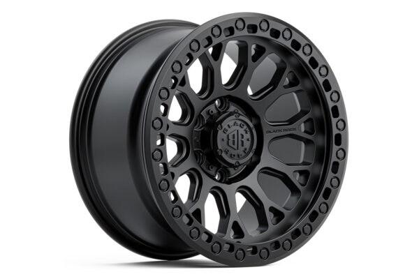 Black Rock Spider Satin Black 17x9 6/139.7 (Each)