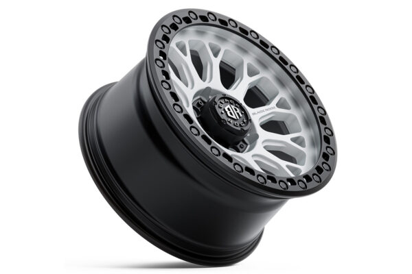 Black Rock Spider Satin White with Black Ring 17x9 6/139.7 (Each) - Image 3