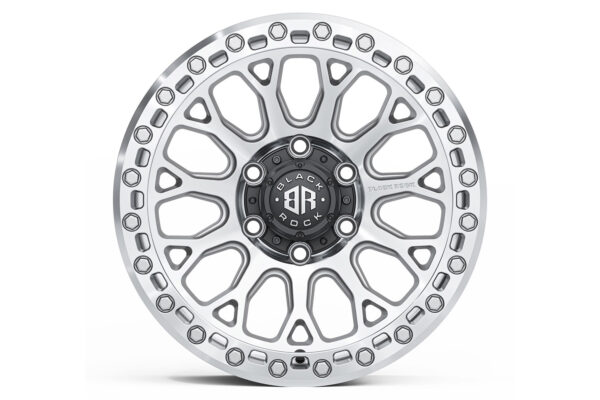 Black Rock Spider Silver Machined 17x9 6/139.7 (Each) - Image 4