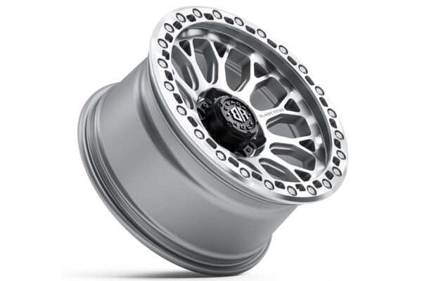 Black Rock Spider Silver Machined 17x9 6/139.7 (Each) - Image 3