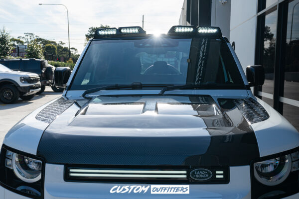 Black Venom LED Grille Kit to suit Landrover Defender 90/110/130 Series (2021-2025) - Image 6
