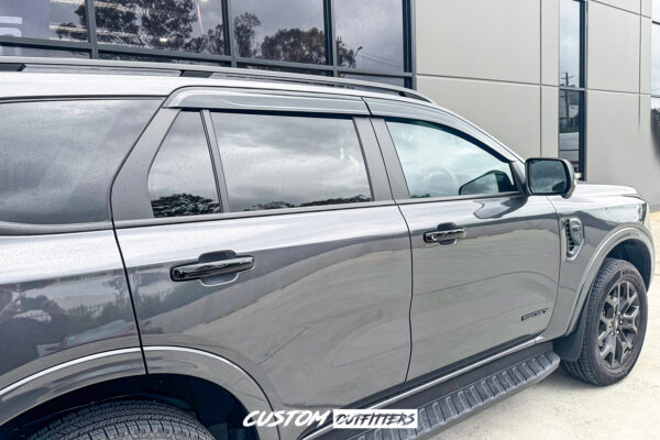 Smoke Black Weathershields to suit Next Gen Ford Everest 2022-2025 - Image 2