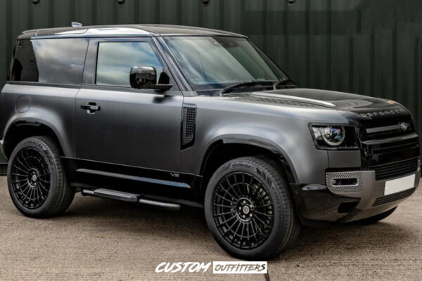 Black OE Style Running Board Side Steps to suit Landrover Defender 90 Series 2021-2025 - Image 8