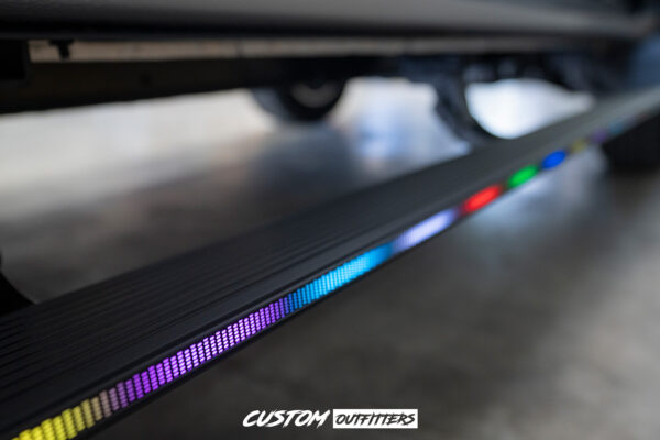 Toyota Hilux GR Sport 2022-2025 Black Venom Electric Side Steps with LED Lights - Image 3