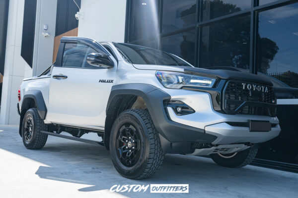 Toyota Hilux GR Sport 2022-2025 Black Venom Electric Side Steps with LED Lights - Image 7