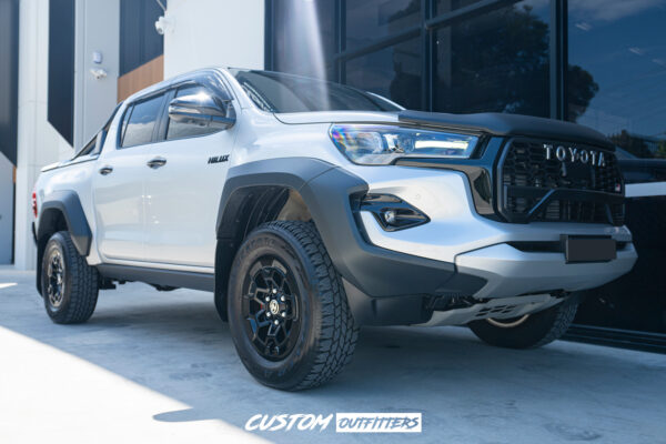 Toyota Hilux GR Sport 2022-2025 Black Venom Electric Side Steps with LED Lights - Image 8
